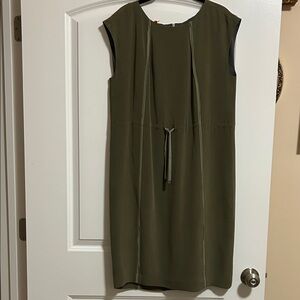 Lafayette 148 Olive Green Midi Dress